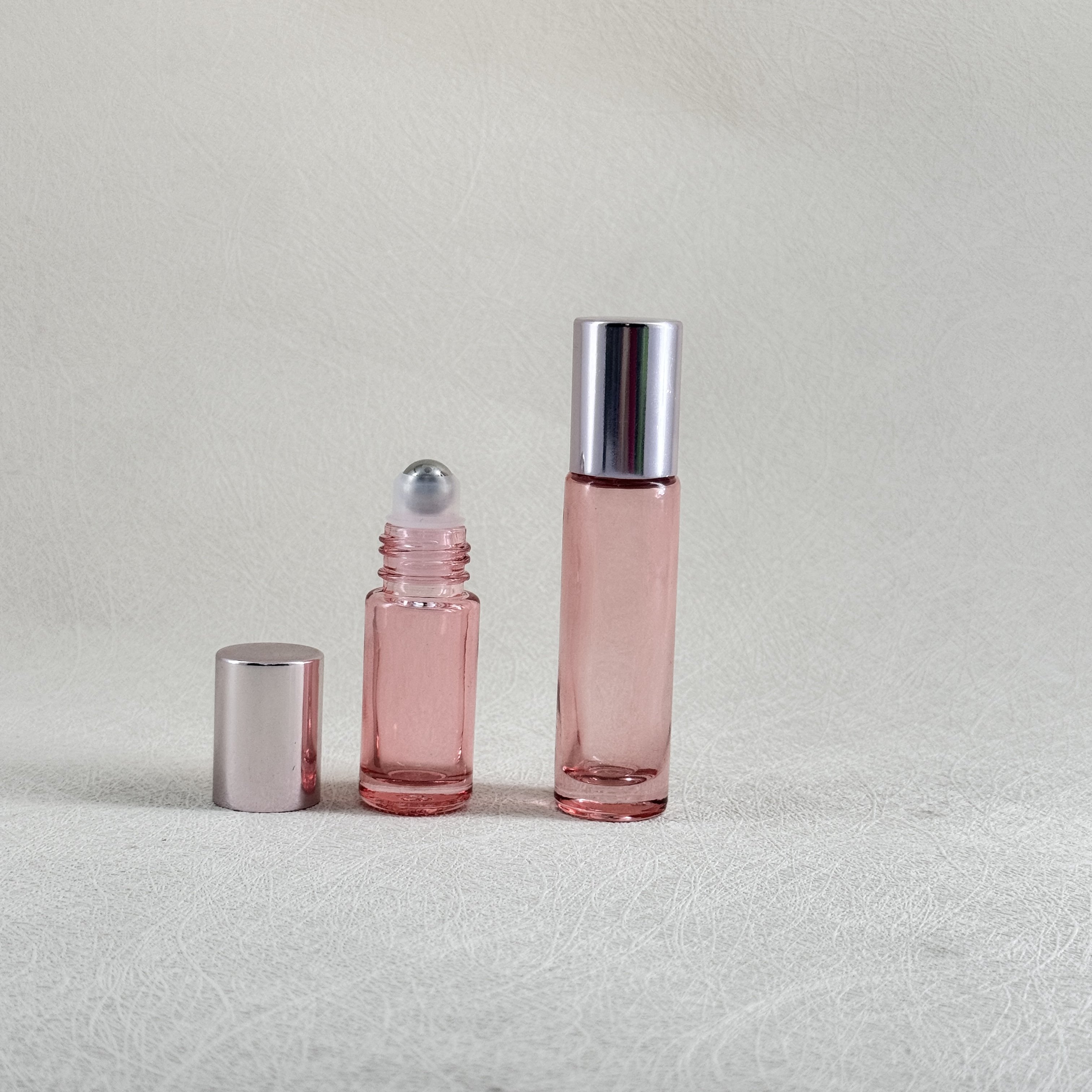 Ready to ship 5ml 10ml empty perfume bottle roller ball glass bottle with gold rose lid