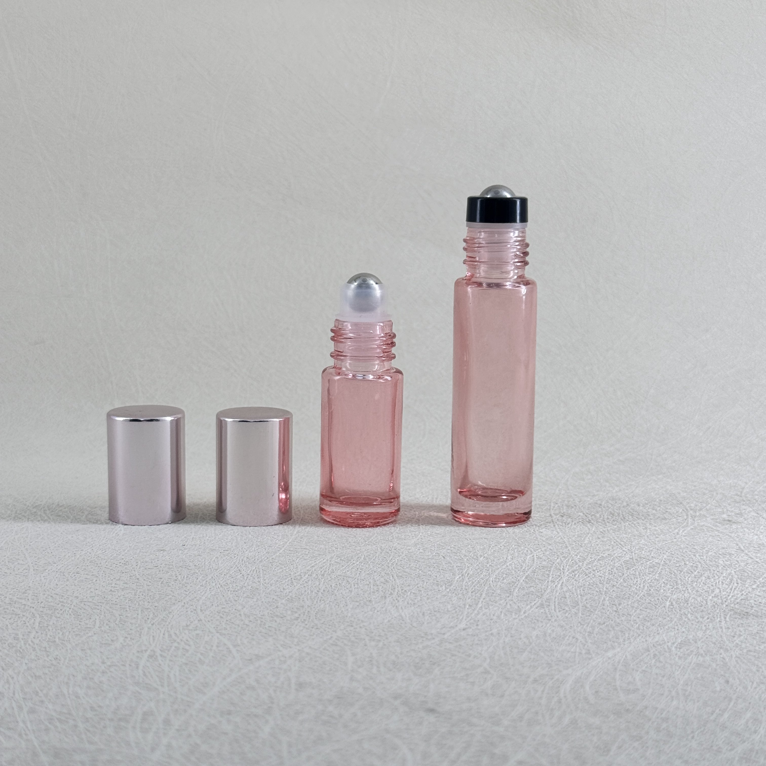 Ready to ship 5ml 10ml empty perfume bottle roller ball glass bottle with gold rose lid