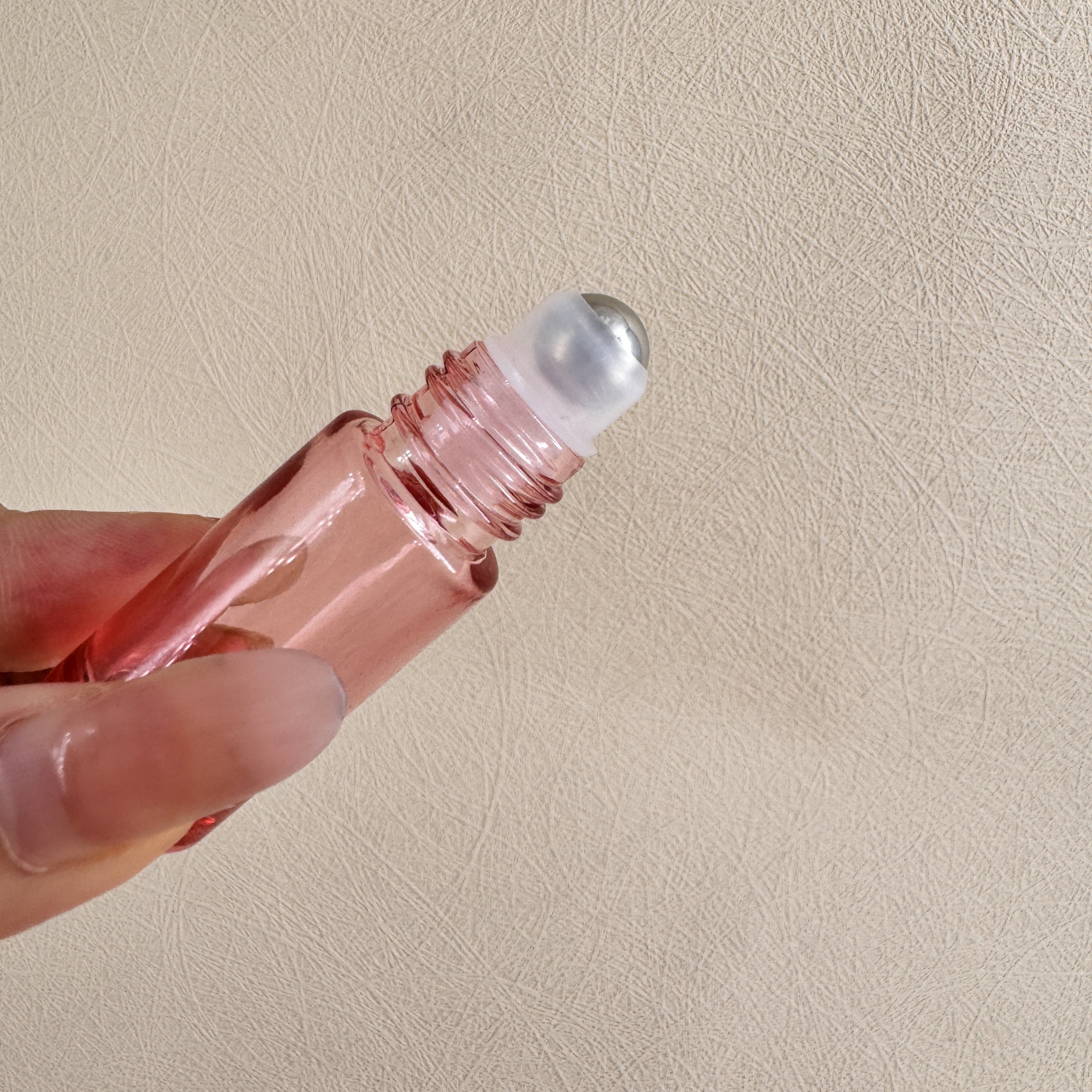 Ready to ship 5ml 10ml empty perfume bottle roller ball glass bottle with gold rose lid