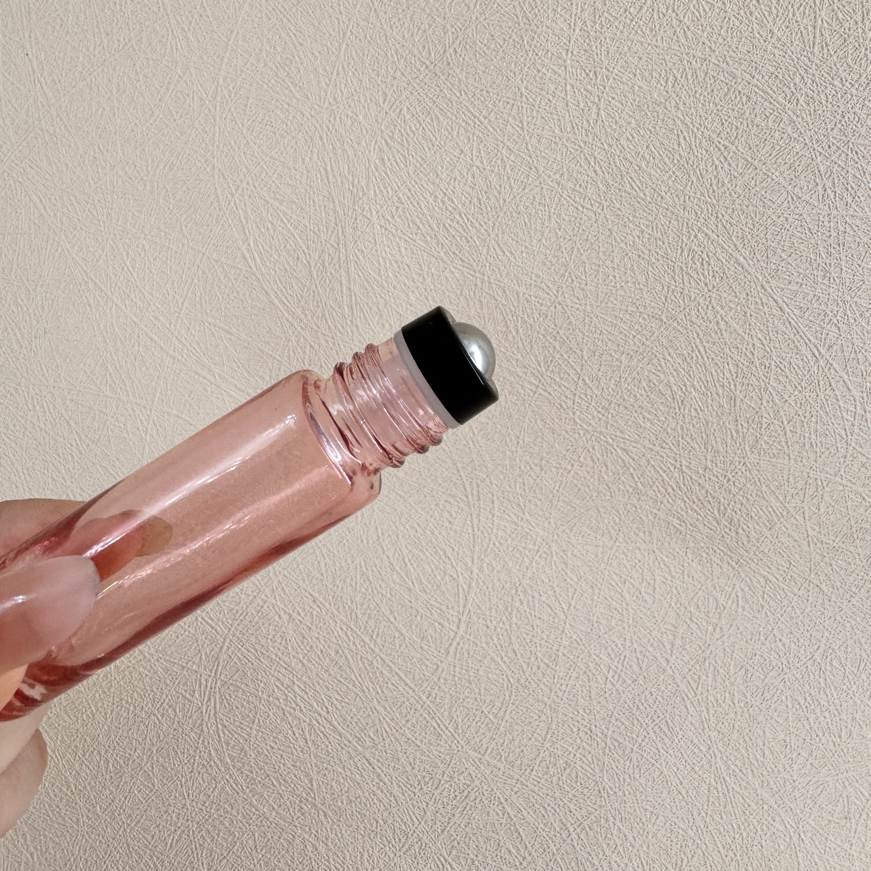 Ready to ship 5ml 10ml empty perfume bottle roller ball glass bottle with gold rose lid