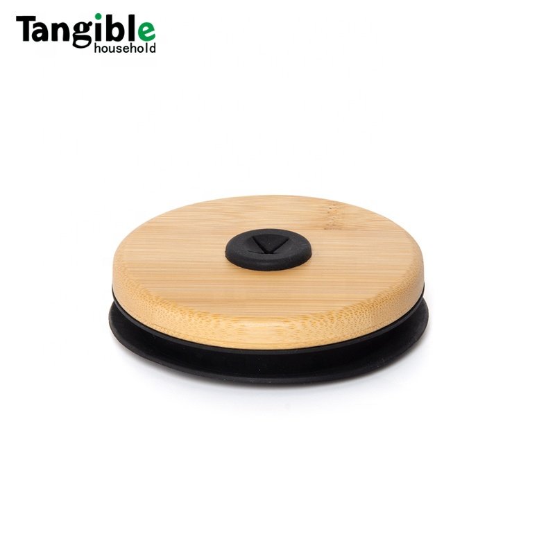 BPA free Tangible high borosilicate glass tumbler glass water bottle custom logo with bamboo lid