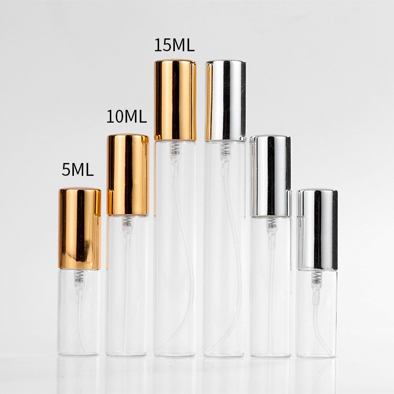 Glass Perfume Bottle 10ml Empty Refillable Perfume Spray Bottle 15ml Perfume Bottle Atomizer Container with Spray