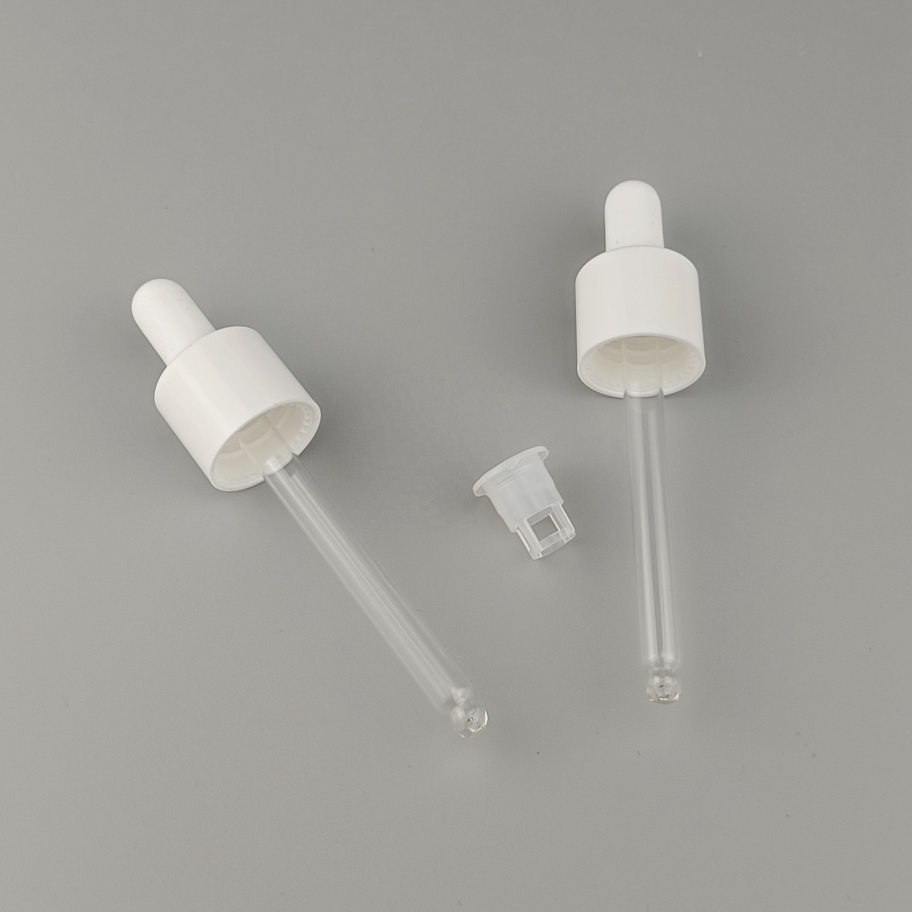 dropper glass bottle 15 ml empty cosmetic dropper bottle clear glass serum bottle dropper 18 mm white cap