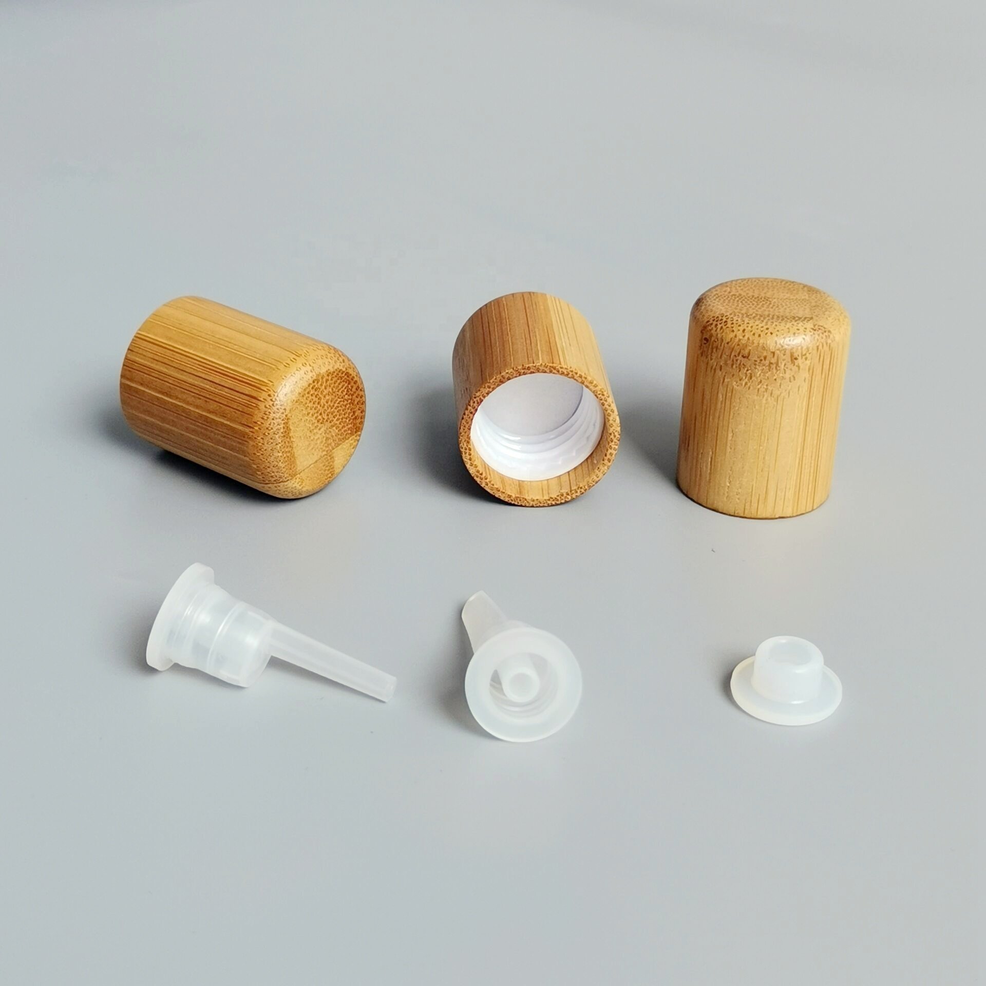 opal glass bottle 200 ml 100ml 50ml 30ml white cosmetic glass bottle 15ml 10ml empty essential oil bottle with bamboo cap