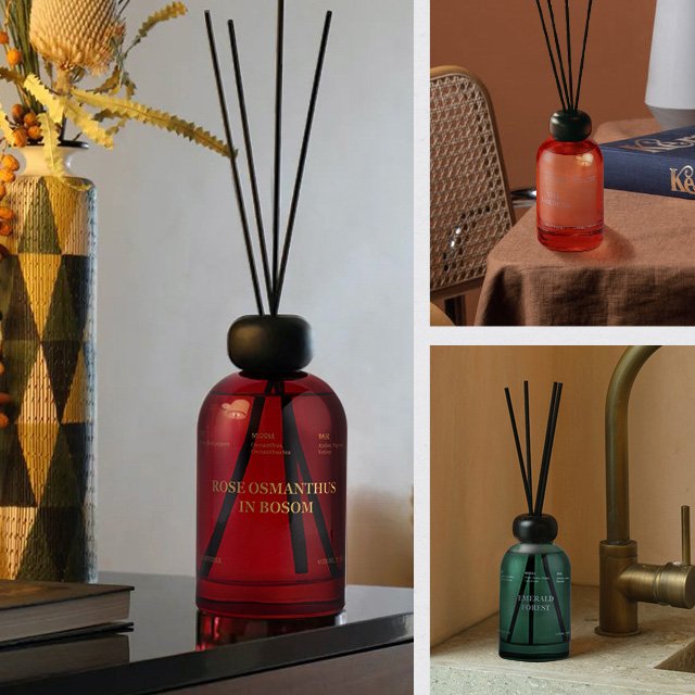 Vietnam Universal Air Freshener Mini Fiber Stick Reed Diffuser Glass Bottle With Wooden Lid