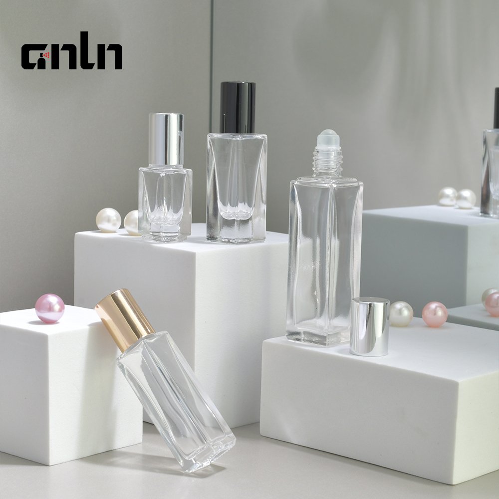 ANLN Wholesale mini fragrance perfume 3ml 5ml 20ml empty glass attar roll on oil bottle