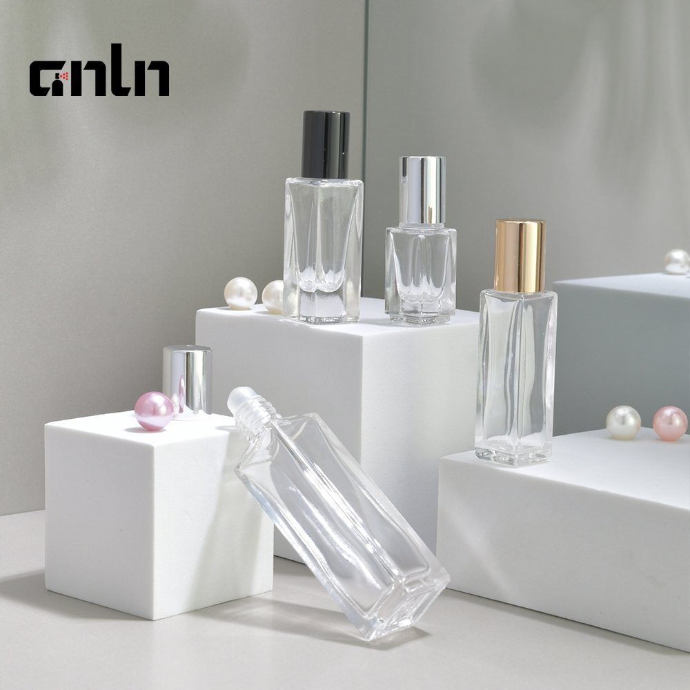 ANLN Wholesale mini fragrance perfume 3ml 5ml 20ml empty glass attar roll on oil bottle