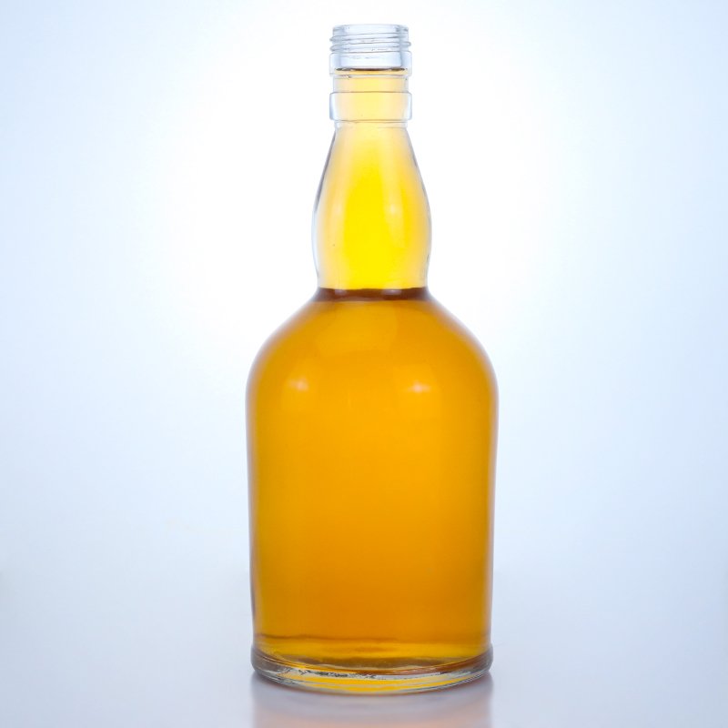 High Quality With Customizable Capacities And Shapes Vodka Whisky Tequila Rum Gin Brandy Glass Bottle With Lid