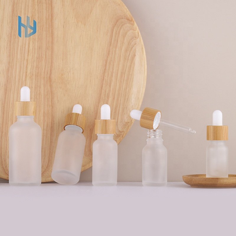 Wholesale price large capacity glass essential oil dropper bottles striped shapes glass bottles containers essential oil bottle
