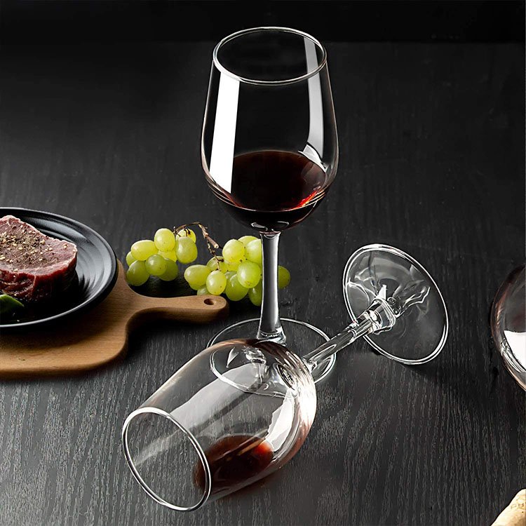 Custom Fashion Luxury Retro Classic Clear High Cup Champagne Glasses Drinking Custom Wine Glass with logo Goblet