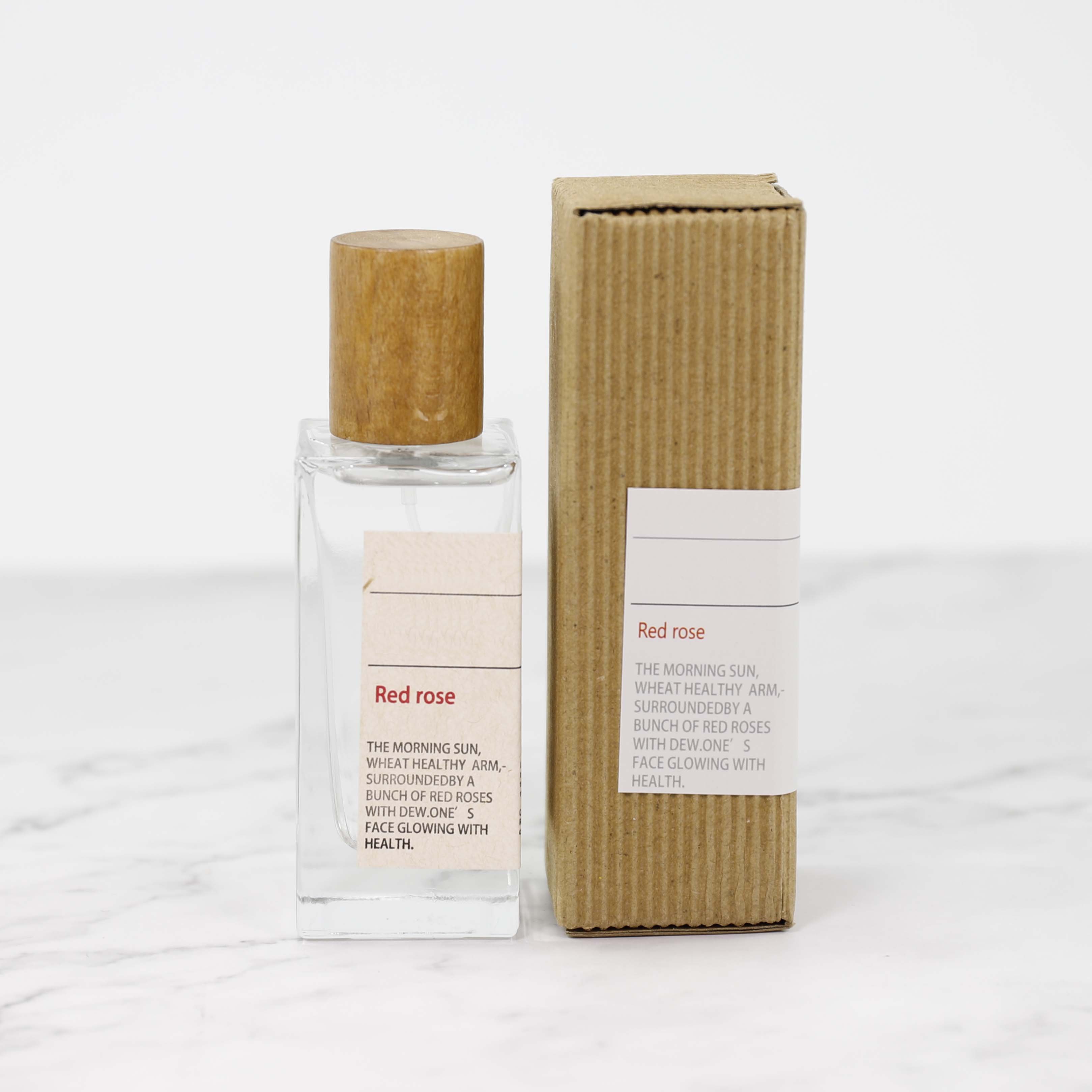 Wholesale Customized Wooden Cap Spray Perfume Glass BottFor Salele 50ml Perfume Bottles