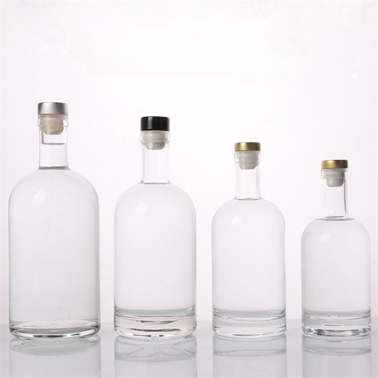 Custom 50ml 100ml 200ml 375ml 500ml 700ml 750ml 1000ml tequila gin spirits glass vodka bottle brandy vodka glass wine bottle