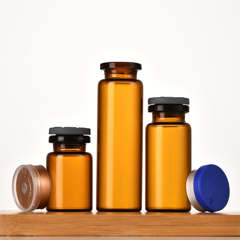 Beauty Needle Light Avoiding Freeze Dried Powder Glass Bottle Amber 5ml 10ml 20ml Medical Glass bottles