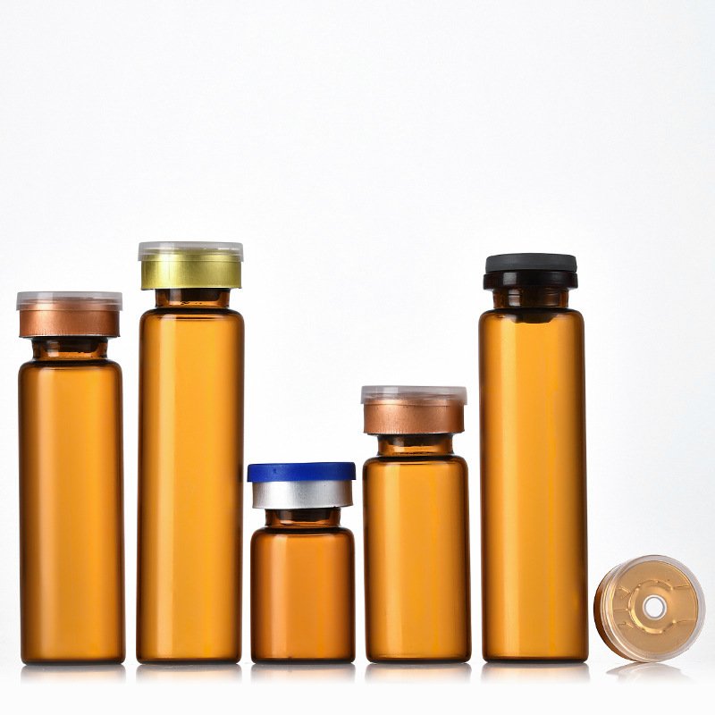 Beauty Needle Light Avoiding Freeze Dried Powder Glass Bottle Amber 5ml 10ml 20ml Medical Glass bottles