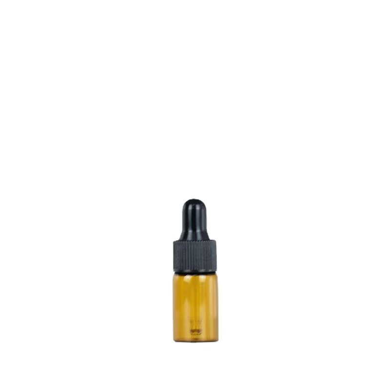 1ml 2ml 3ml 5ml 10ml Amber Brown Glass Bottle Sample Perfume Fragrance Vial Small Essential Oil Bottle with Glass Eye Dropper