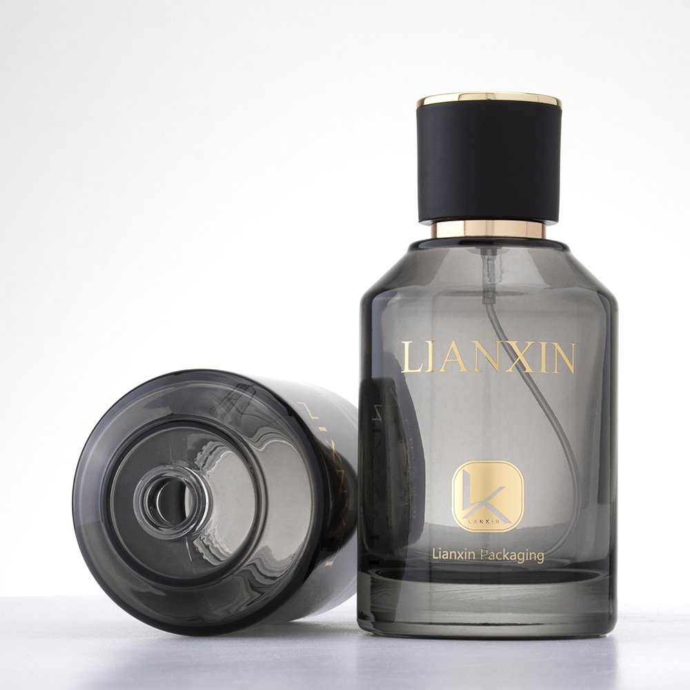 Custom Black Luxury 30ml 50ml 100ml Empty Perfume Cylinder Glass Bottles Perfume Travel Refill Bottle With Boxs