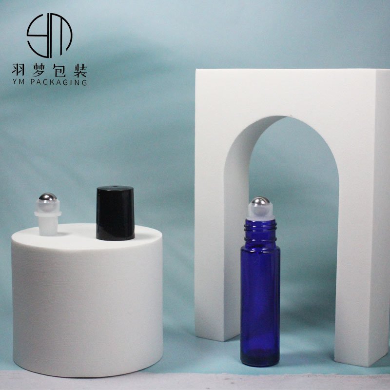 wholesale screw cap glass bottle rollon bottle 10ml with metal roller ball