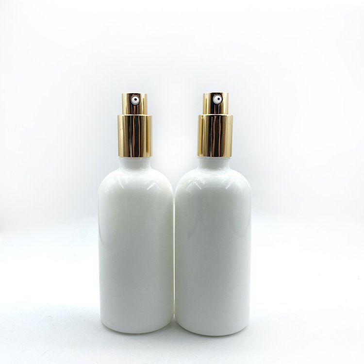 10ml 15ml 20ml 30ml 50ml 100ml Skincare Glass Lotion Bottle White Porcelain Glass Bottle