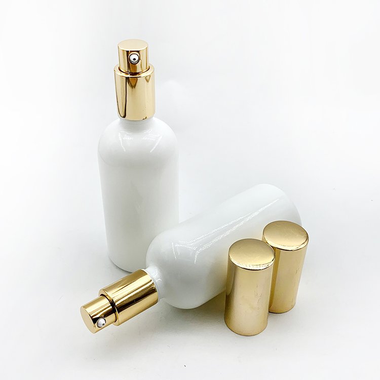 10ml 15ml 20ml 30ml 50ml 100ml Skincare Glass Lotion Bottle White Porcelain Glass Bottle