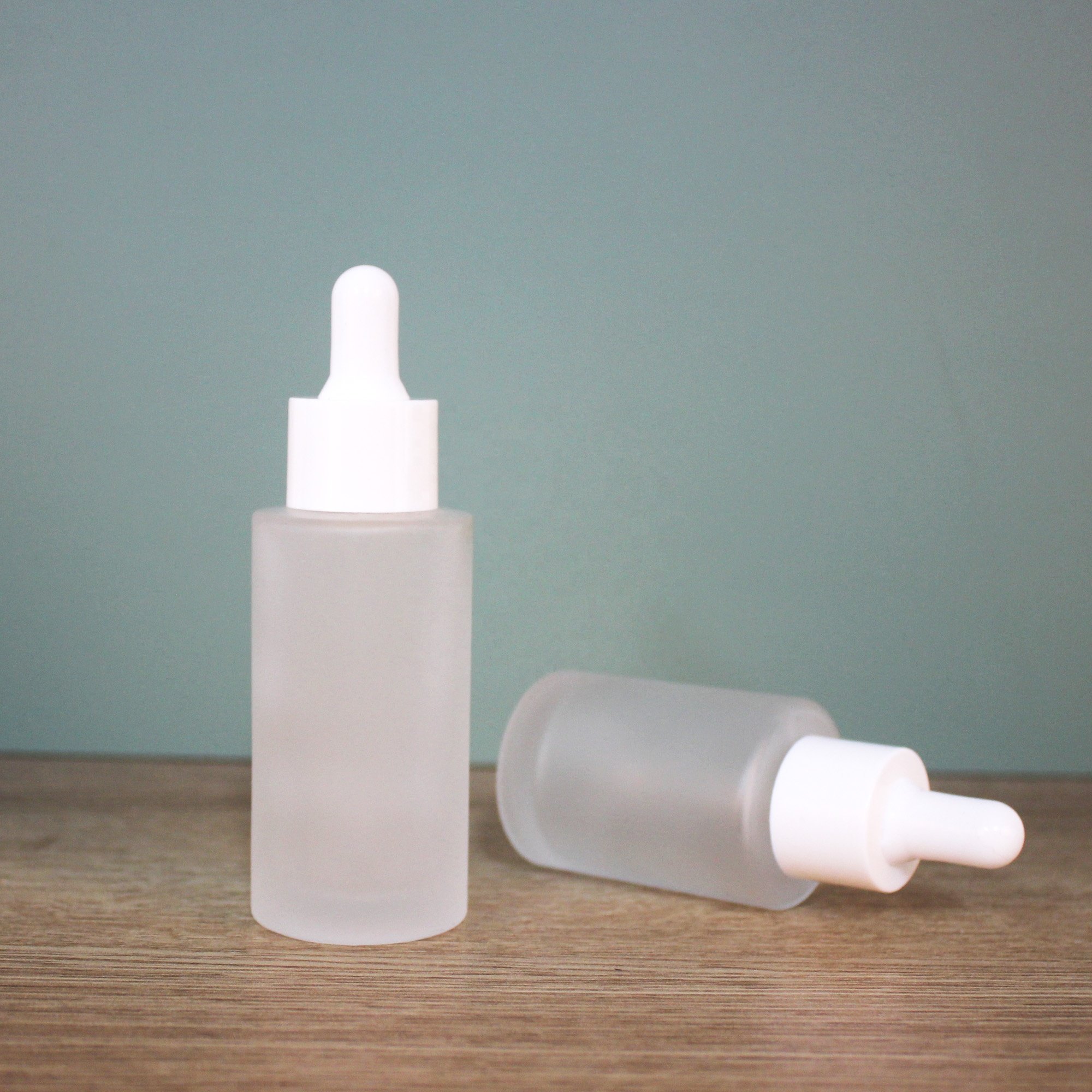 20ml 30ml 40ml 50ml 60m 80ml 100 Frosted Bottle Glass Bottle Liquid Foundation Serum Custom Glass Containers Cosmetic Jar Bottle