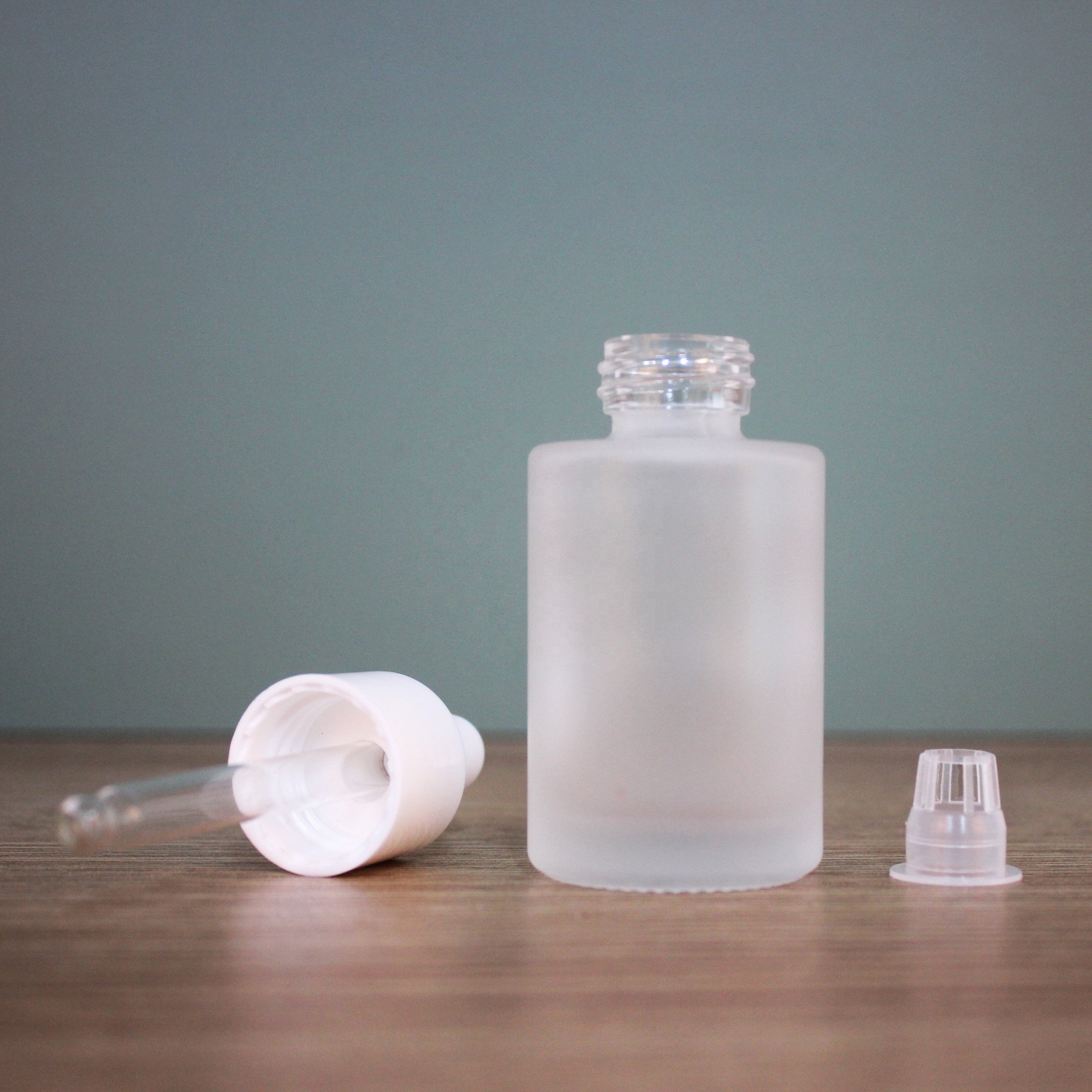 20ml 30ml 40ml 50ml 60m 80ml 100 Frosted Bottle Glass Bottle Liquid Foundation Serum Custom Glass Containers Cosmetic Jar Bottle