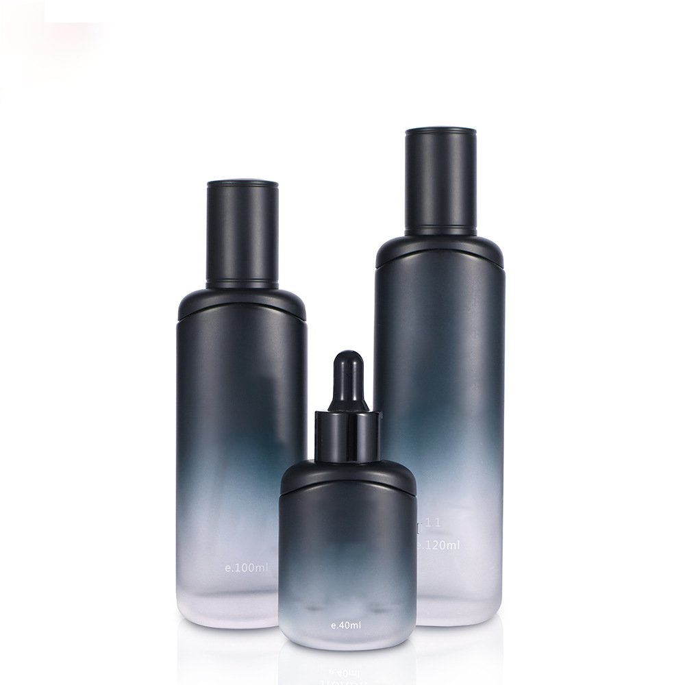 Luxury Cosmetics Packaging 25g 50g 35ml 100ml 120ml lass bottle sets glass jar for skincare face cream lotion bottle