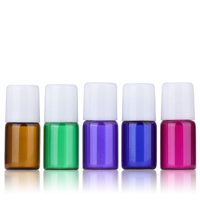 Wholesale Refillable Roller Bottles 5 ml 3Ml Amber Essential Oil Roll Glass Bottles with Stainless Steel Roller Ball