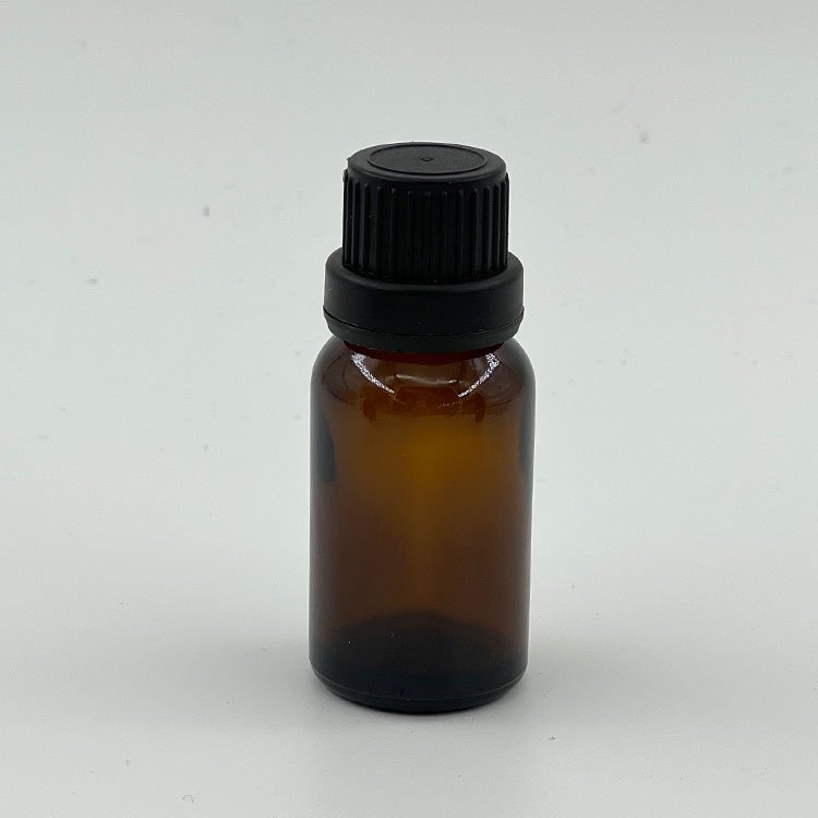 Wholesale custom 10ml 15ml 30ml 100ml amber round serum bottle glass essential oil bottle with dropper