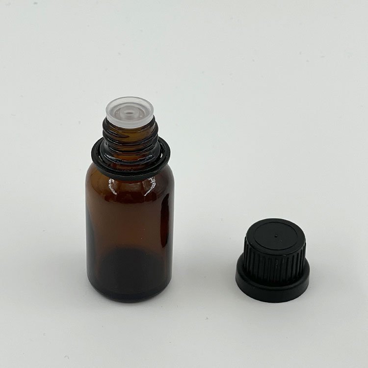 Wholesale custom 10ml 15ml 30ml 100ml amber round serum bottle glass essential oil bottle with dropper