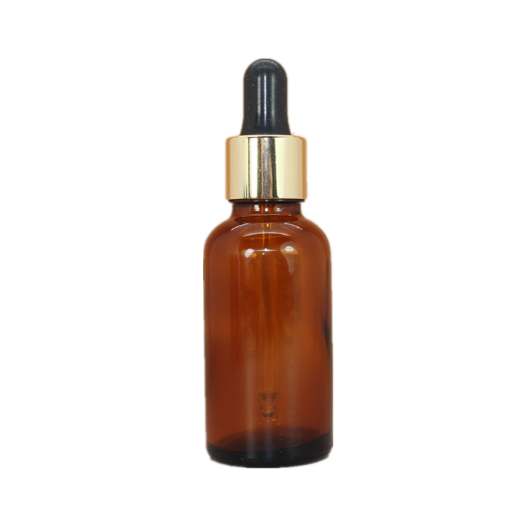 30 ml Blue tincture Glass Dropper Bottle Frosted with Black Dropper Pipette