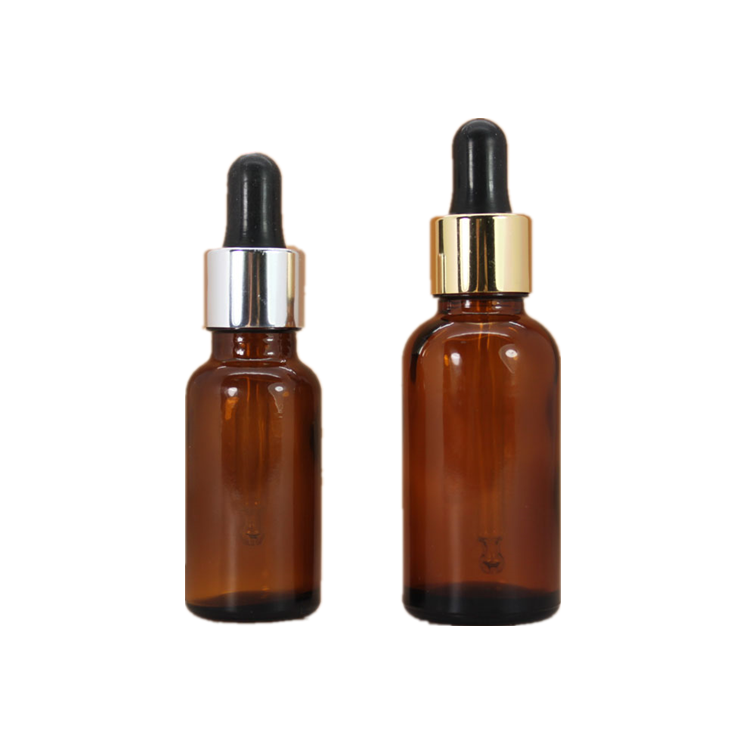 30 ml Blue tincture Glass Dropper Bottle Frosted with Black Dropper Pipette