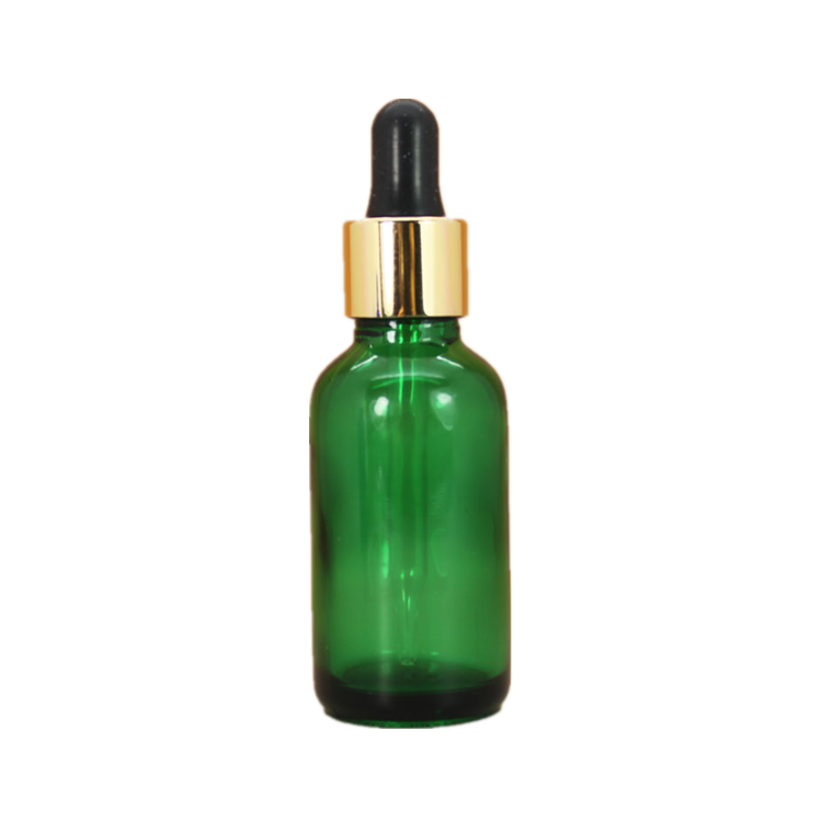 30 ml Blue tincture Glass Dropper Bottle Frosted with Black Dropper Pipette