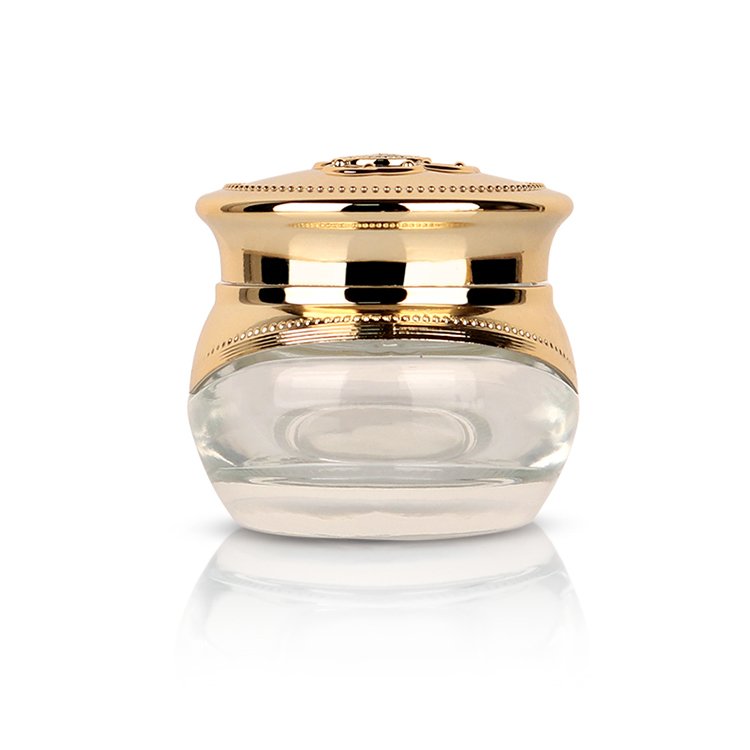 Customized Cosmetic bottle face cream jar Luxury cosmetic cream lotion facial wash bottle Cream glass jar glass jars with lids