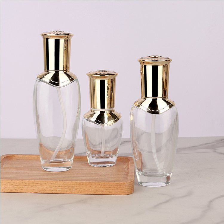 Customized Cosmetic bottle face cream jar Luxury cosmetic cream lotion facial wash bottle Cream glass jar glass jars with lids