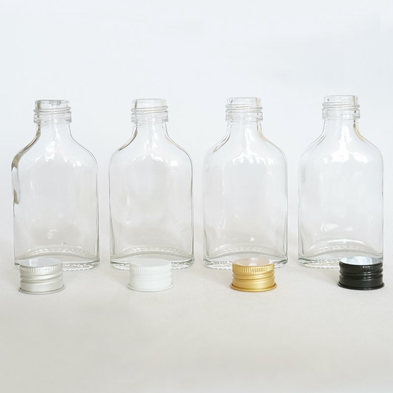 500ml 250ml 100ml 50ml flask glass bottle spirits bottles cold brew coffee beverage glass bottles with screw lid