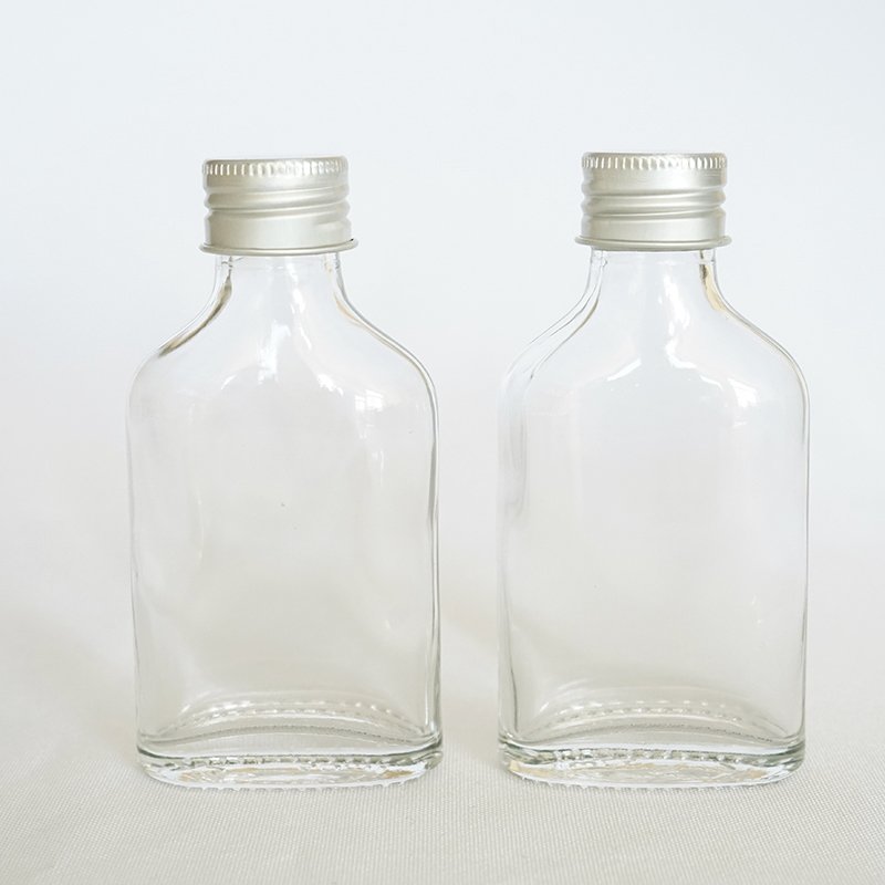 500ml 250ml 100ml 50ml flask glass bottle spirits bottles cold brew coffee beverage glass bottles with screw lid