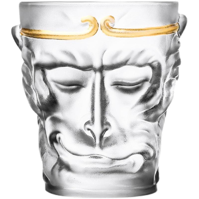 China Monkey King Sun Wukong Glass Cup Sun Wukong Glass Bottle Black Myth Wukong Glass Mug