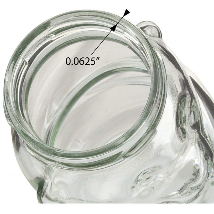 Wholesale Teddy Bear Shaped Glass Bottle Honey Bee Candy Sugar Chocolate Glass Jar With Lug Lid Wood Dipper8oz