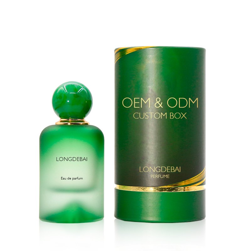 Manufacture volcanic cap crimp frosted perfume spray bottle clear empty round 30ml 50ml glass perfume bottle 100ml with box
