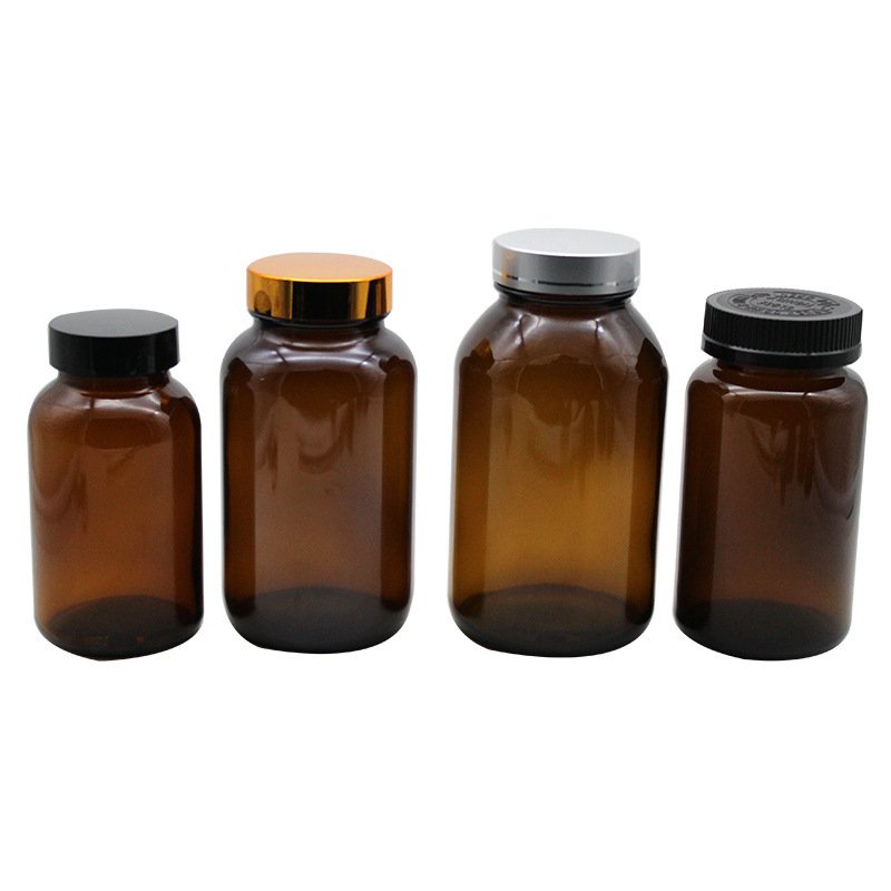 100ml 125ml 150ml 180ml 200ml 250ml Pharmaceutical Oral Syrup Glass Bottle Medicine Amber Bottle With cap dropper aluminium lid