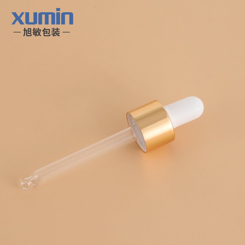 cosmetic amber glass dropper bottle 10ml 30ml 50ml 100ml gold essential oil bottle for eye skin care