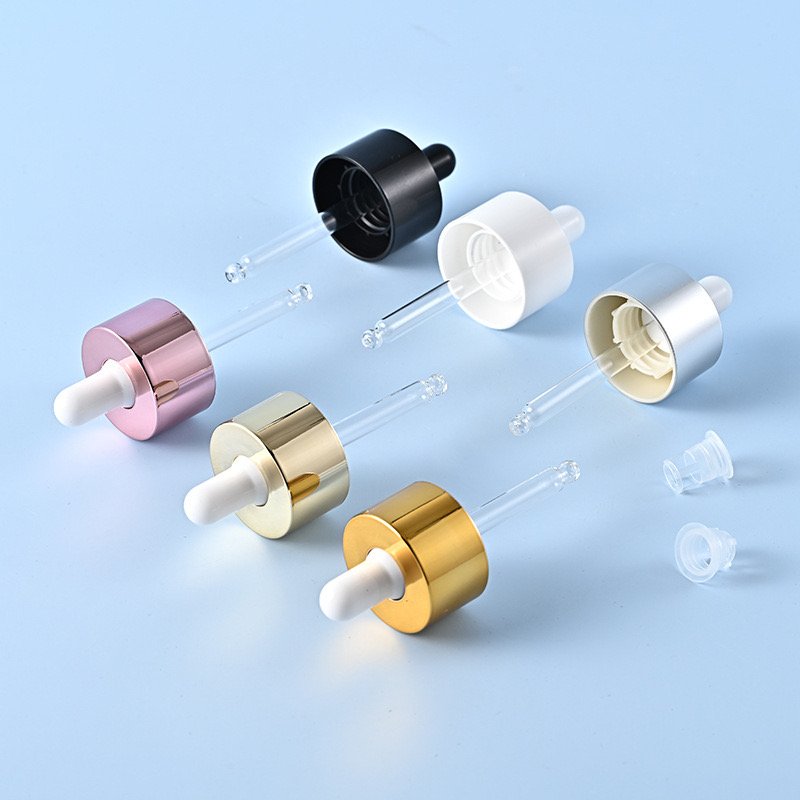 Custom Logo Wholesale 15ml 30ml 40ml 50ml Glass Bottle Skincare Serum Flat Shoulder Bottle Essential Oil Cosmetic Dropper Bottle