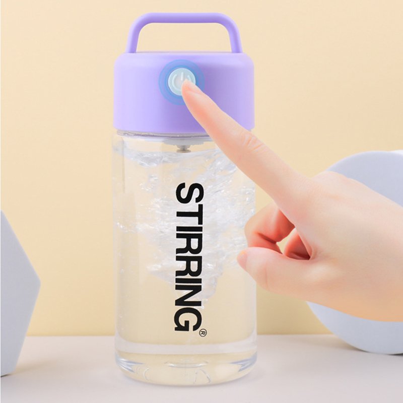 Custom Logo Promotional Sport Gym Bpa Free Portable 10oz Clear Electric Self Stirring Mixing Coffee Protein Shaker Bottle