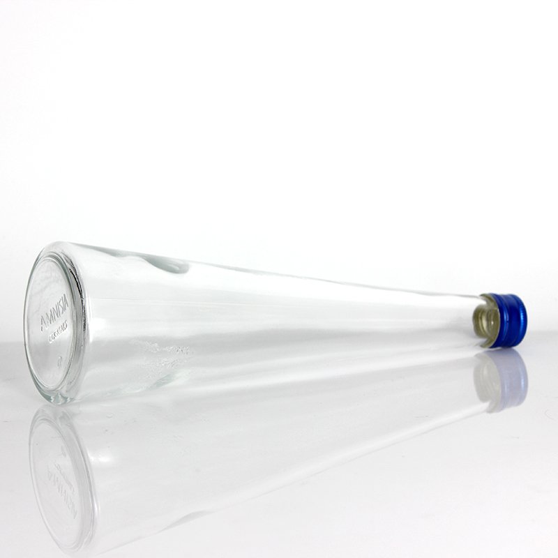 Manufacture 700ml 750ml custom UV electroplated frosted bottles for liquor heavy base tequila glass bottle