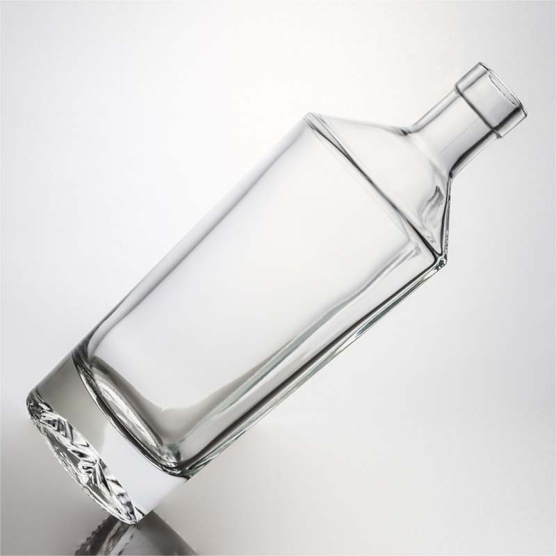 500ml super clear vodka gin rum whisky glass liquor bottle with cork stopper