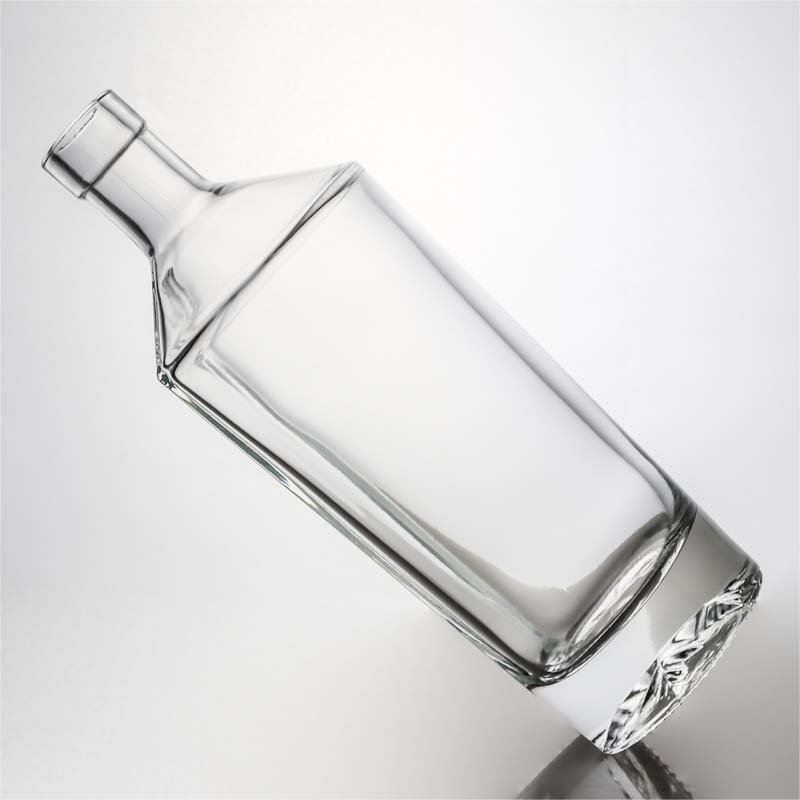 500ml super clear vodka gin rum whisky glass liquor bottle with cork stopper