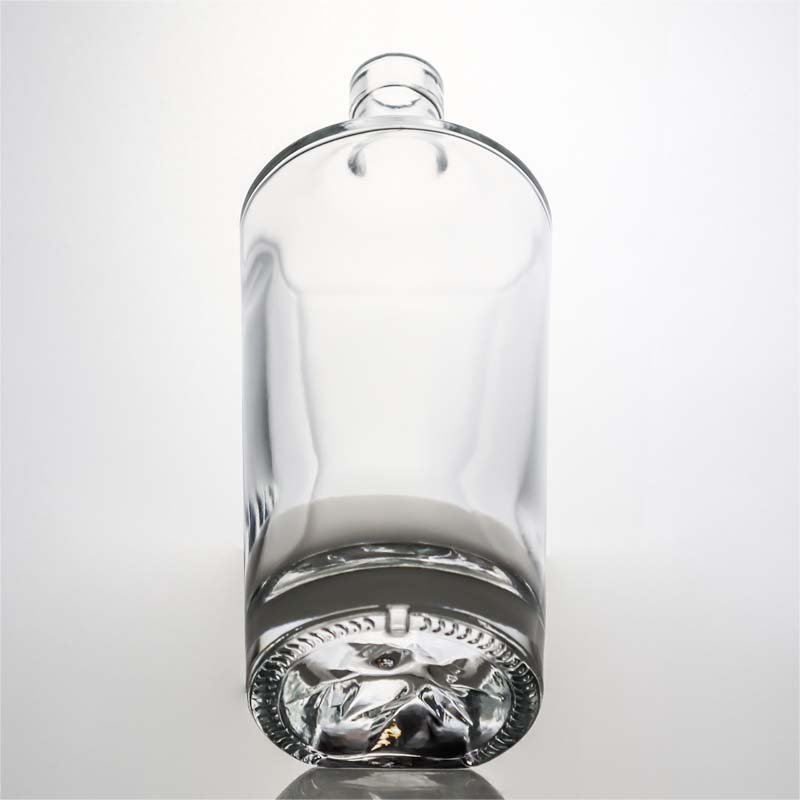 500ml super clear vodka gin rum whisky glass liquor bottle with cork stopper
