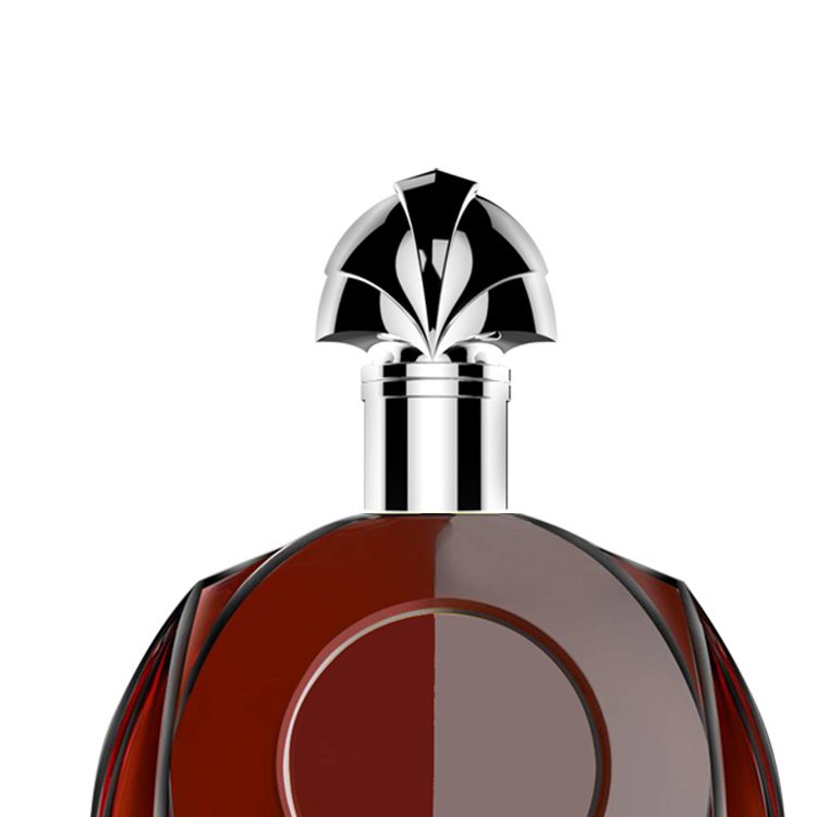 luxury glass packing XO brandy cagnac bottle with cap 750ml liquor glass bottle