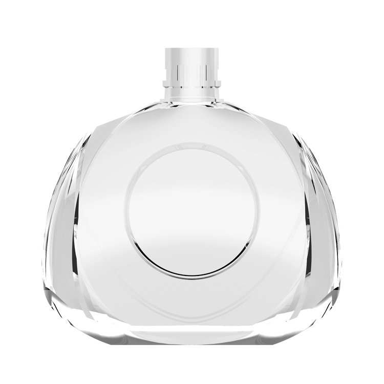 luxury glass packing XO brandy cagnac bottle with cap 750ml liquor glass bottle