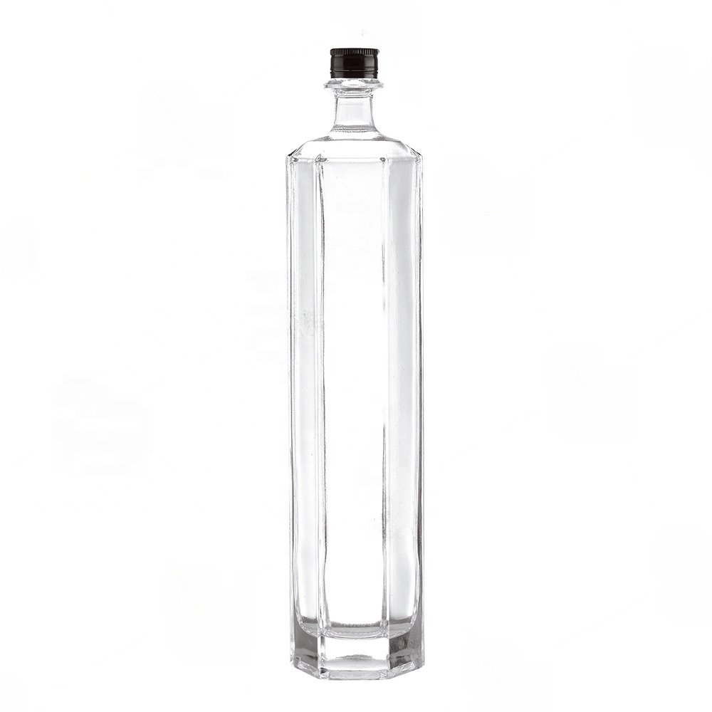 700ml Clear Empty Vodka Liquor Gin Rum Tequila Whisky Brandy Spirit Glass Bottle With Screw Cap